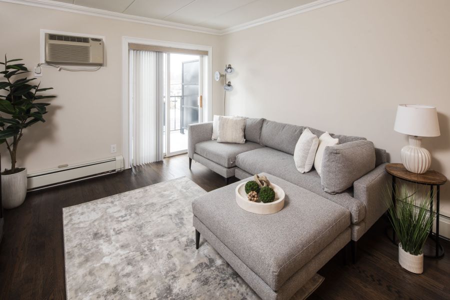 Cadillac Manor Modern Minimal Bathroom with Tub and Sink