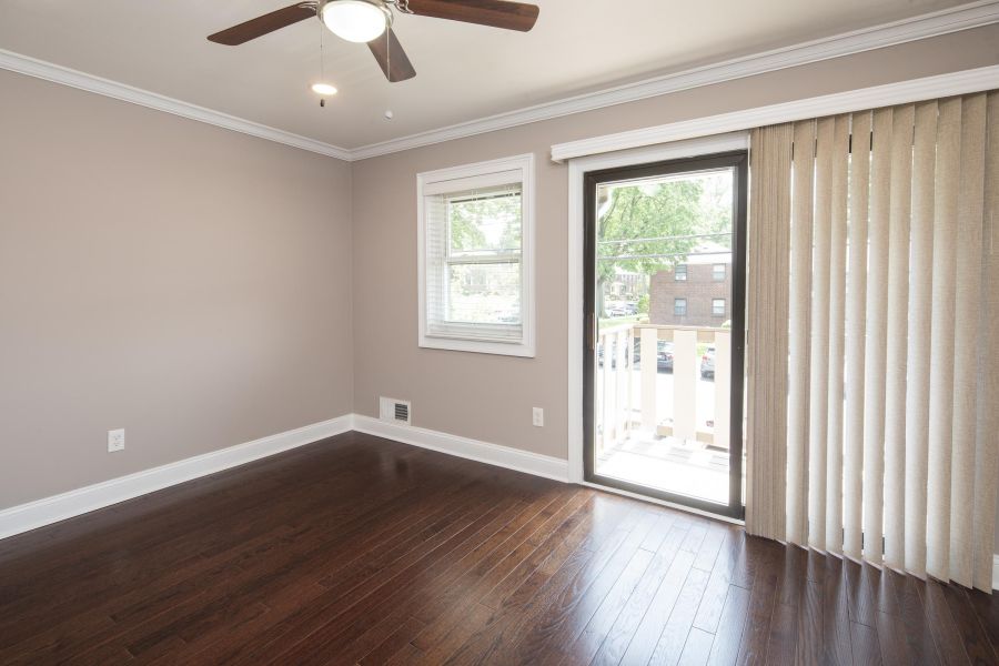 Cambridge Manor Modern Minimal Bathroom with Tub and Sink
