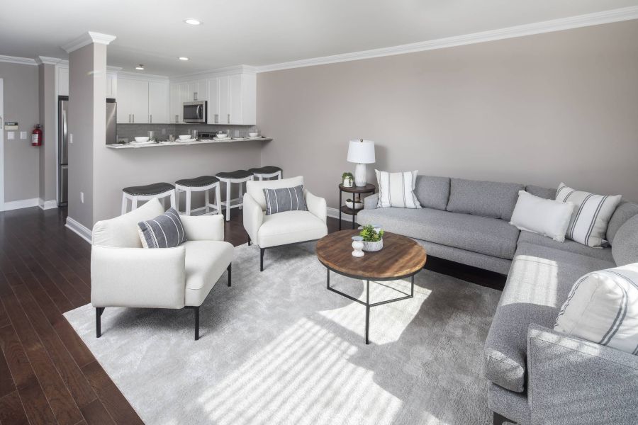 Legion Manor Modern Minimal Bathroom with Tub and Sink