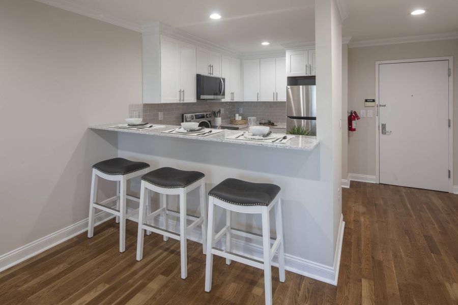 Legion Manor Modern Minimal Bathroom with Tub and Sink