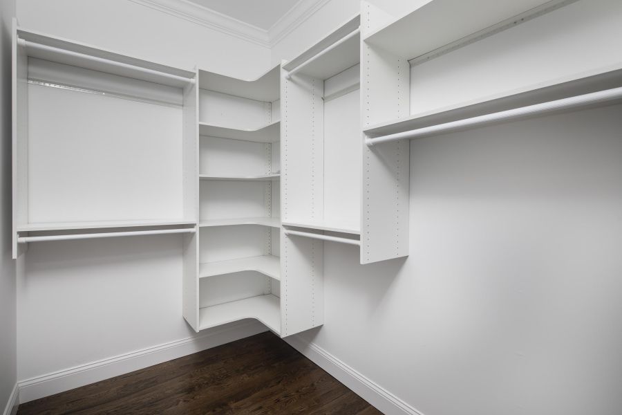 North Washington Square at Hickory Modern Spacious Living Room with mid-century furnishings and floor-to-ceiling windows