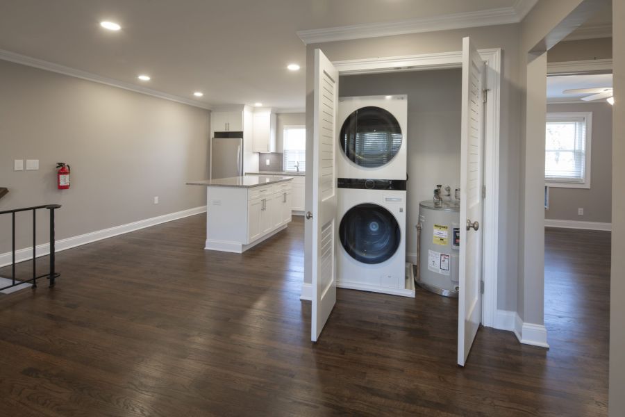 Regency Manor Modern Minimal Bathroom with Tub and Sink