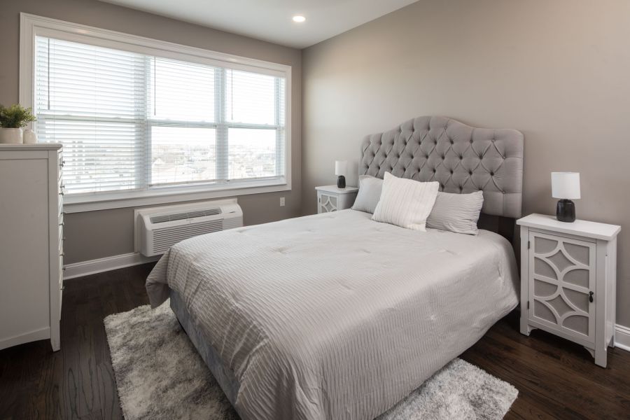 The Atrium Modern Minimal Bathroom with Tub and Sink