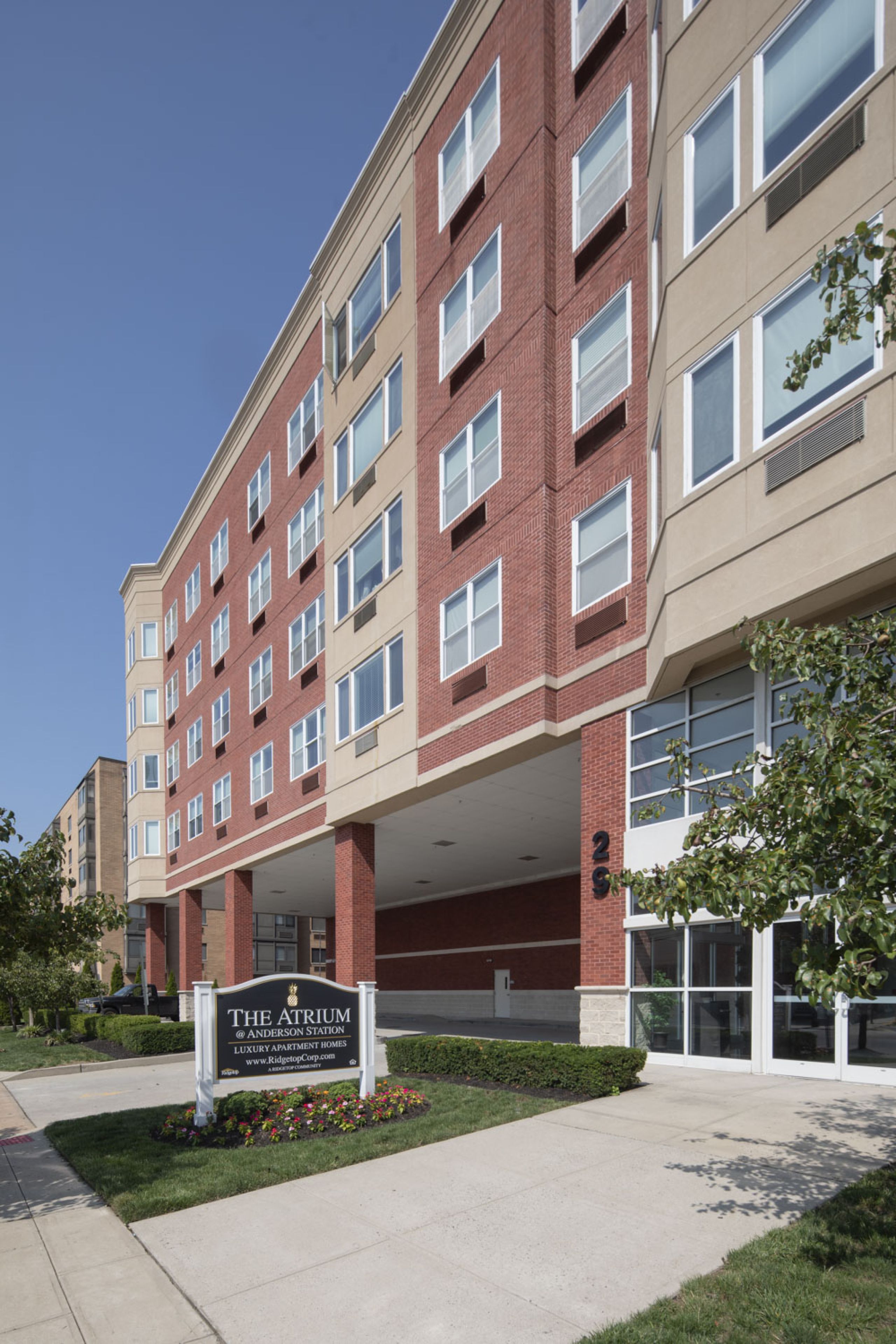 The Atrium Portrait of Blonde woman in a pantsuit