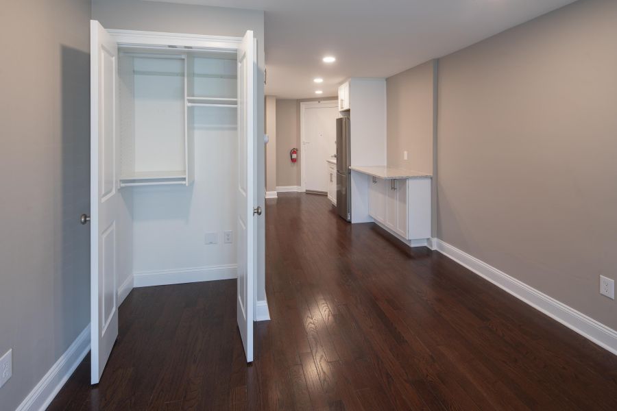 The Cornerstone Modern Minimal Bathroom with Tub and Sink